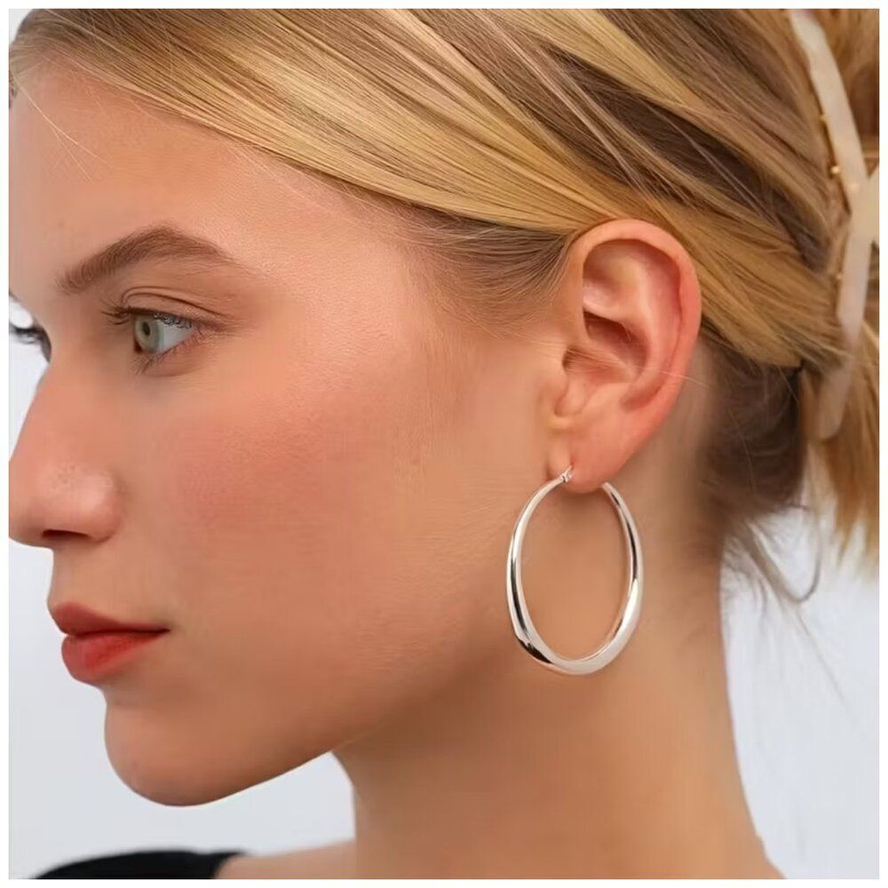 Hoop Earrings Hypoallergenic Stainless Steel Comfortable and Versatile & Classic